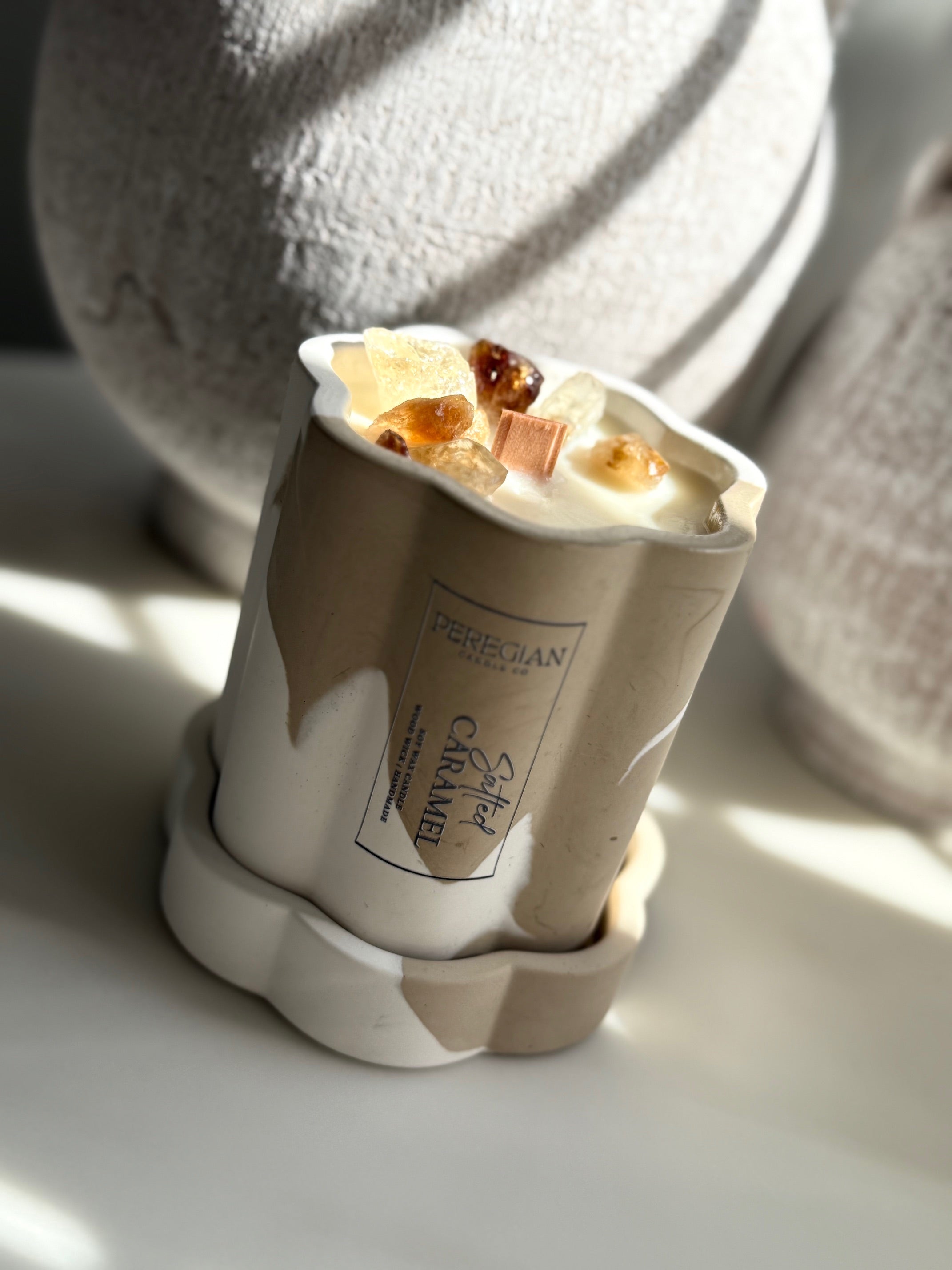 Salted Caramel - Large Wave Candle