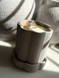 Leather Cedarwood - Large Wave Candle