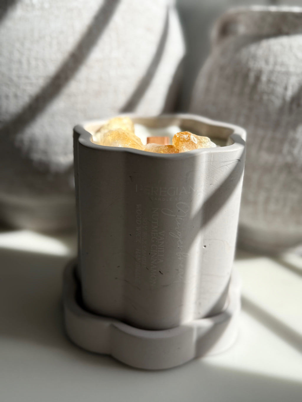 Gingerbread - Large Wave Candle