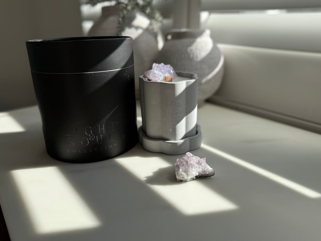 Crown Chakra - Large Wave Candle