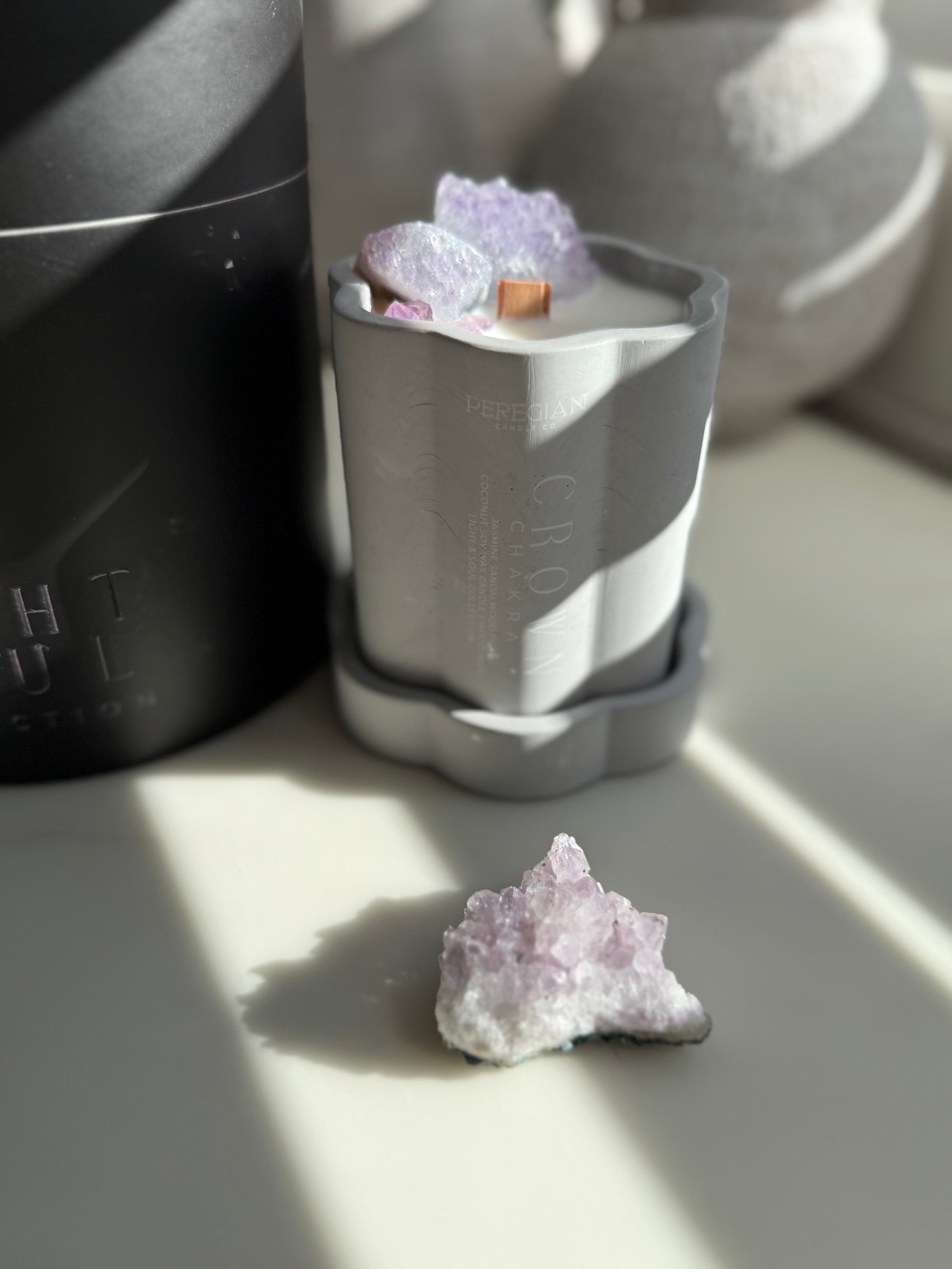 Crown Chakra - Large Wave Candle