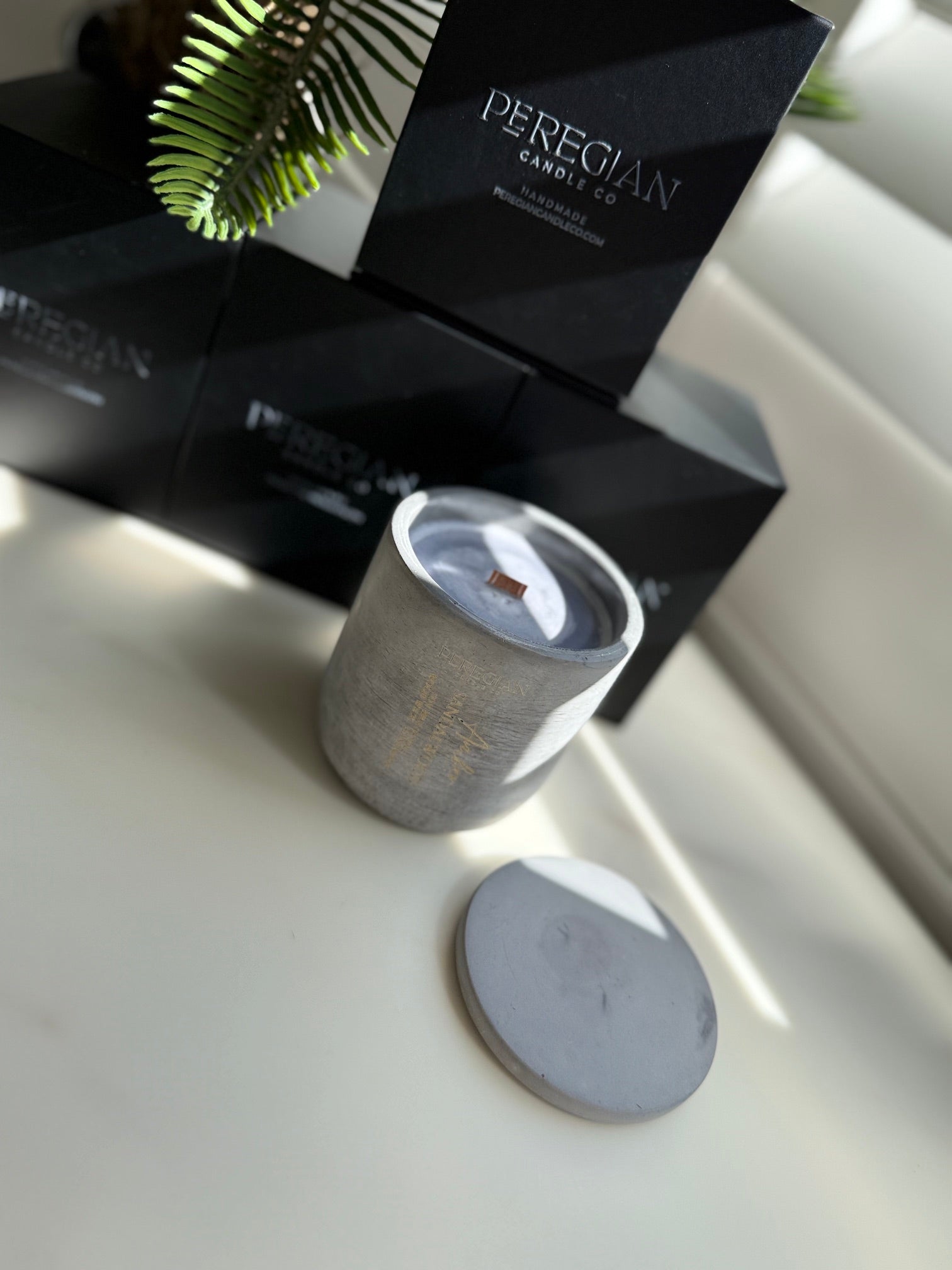 Arabian Collection - Tall Candle - Amber Sandalwood & Leather Cedarwood