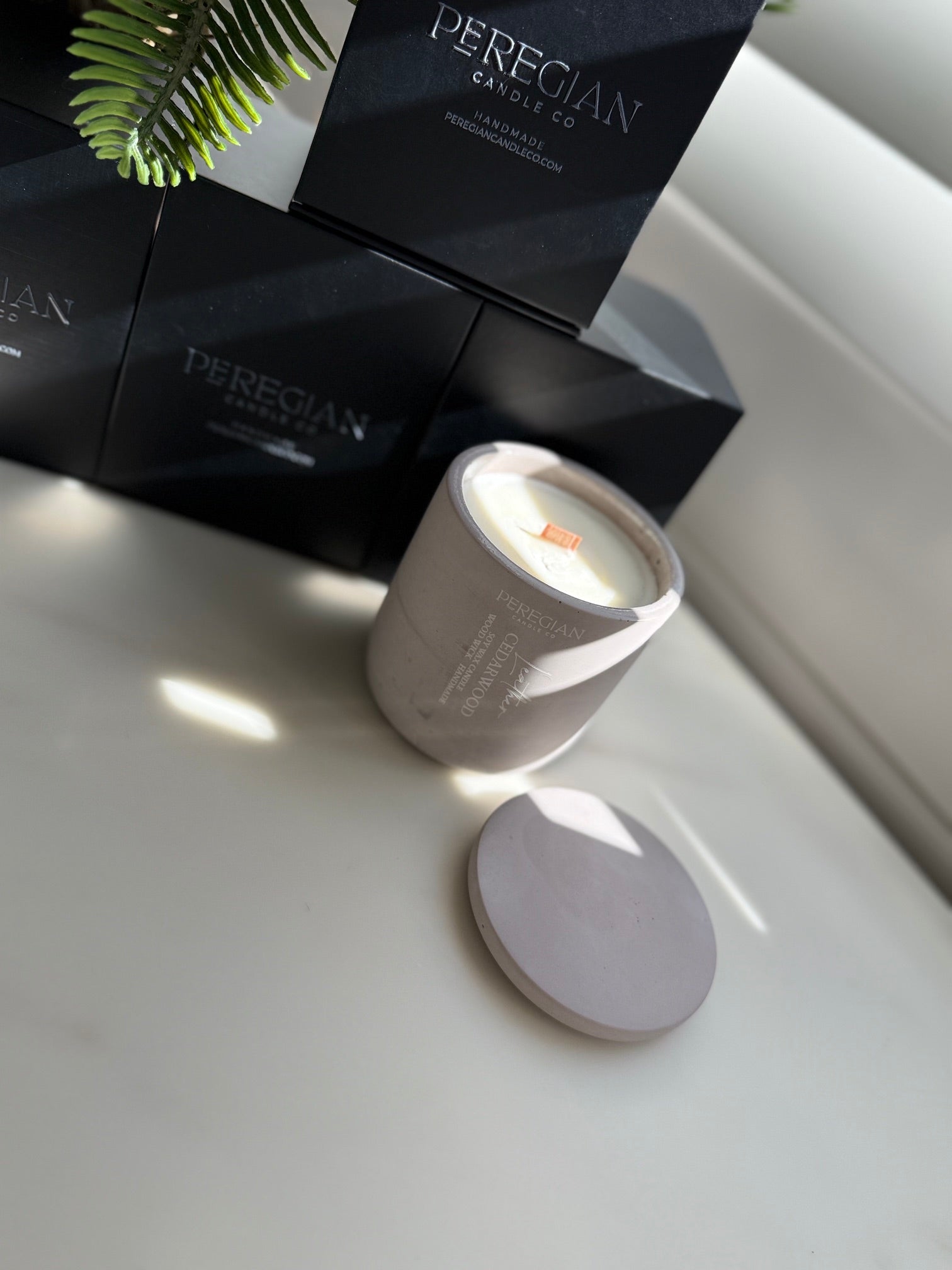 Arabian Collection - Tall Candle - Amber Sandalwood & Leather Cedarwood