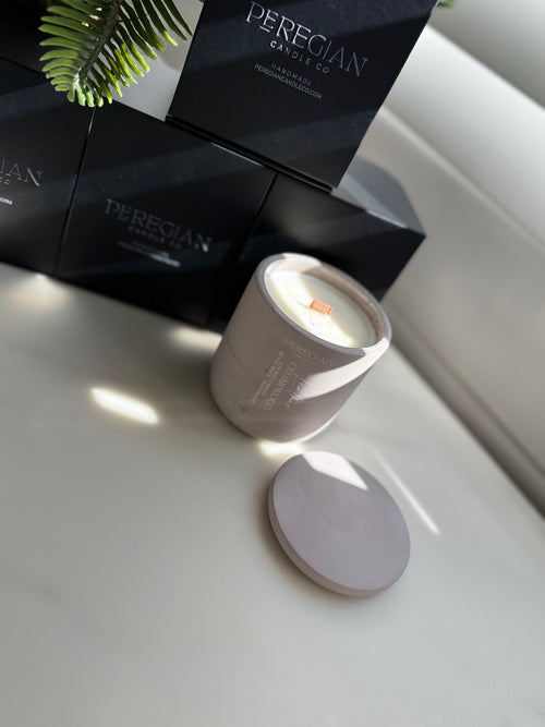 Arabian Collection - Tall Candle - Amber Sandalwood & Leather Cedarwood