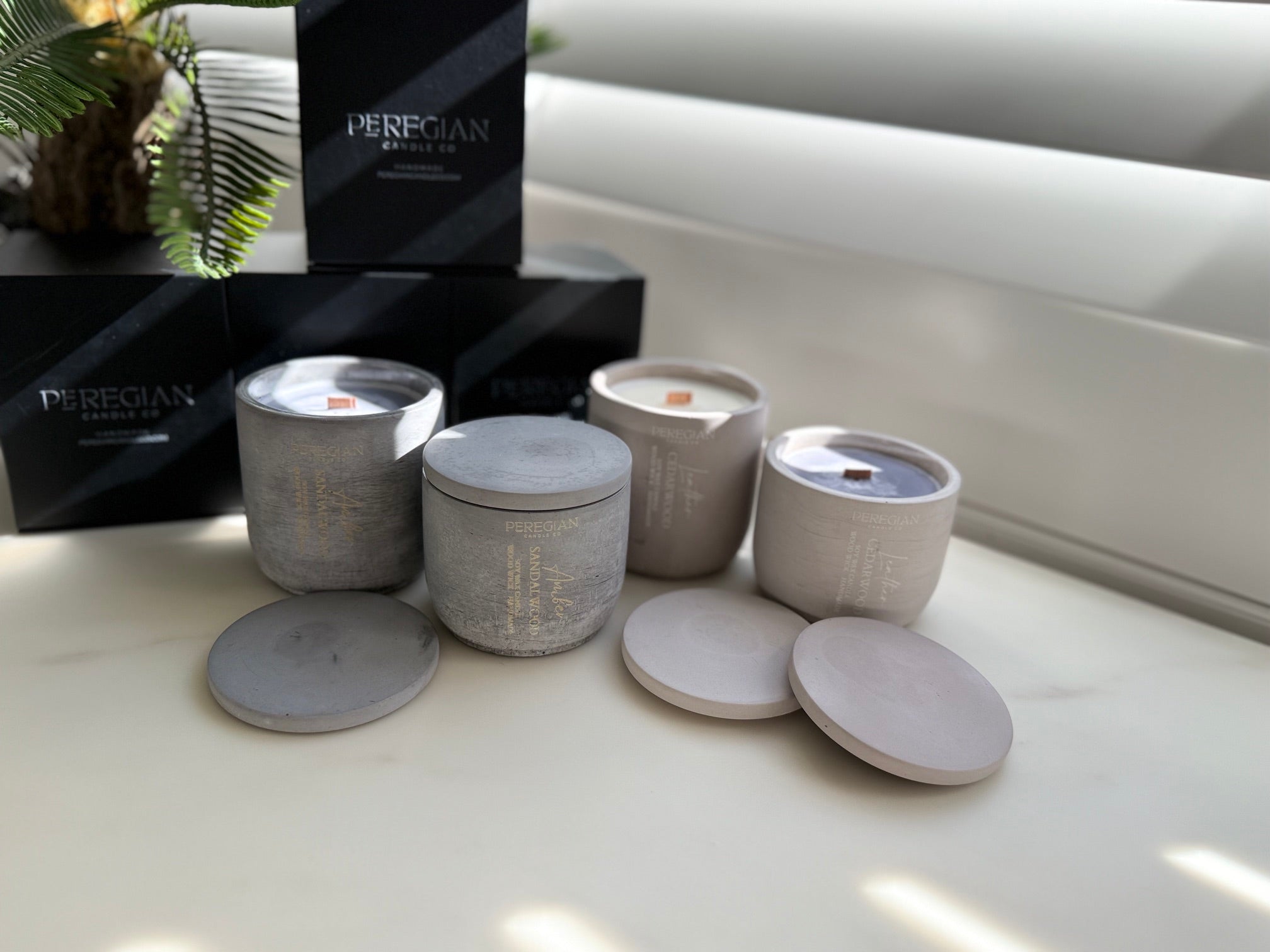 Arabian Collection - Tall Candle - Amber Sandalwood & Leather Cedarwood
